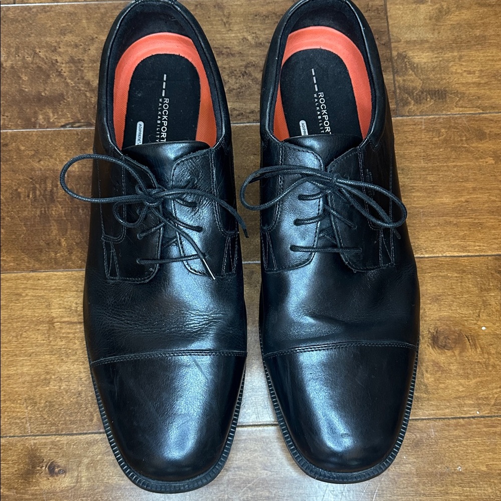 Rockport Men's Walkability Cap toe Oxfords in Black, sz16